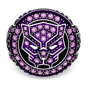 Swarovski Black Panther MARVEL Ring, Purple, Rhodium Plated 58 USA 8 Unisex